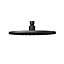 Aquadry Oria Black Matt Single-spray pattern Shower head, 250mm