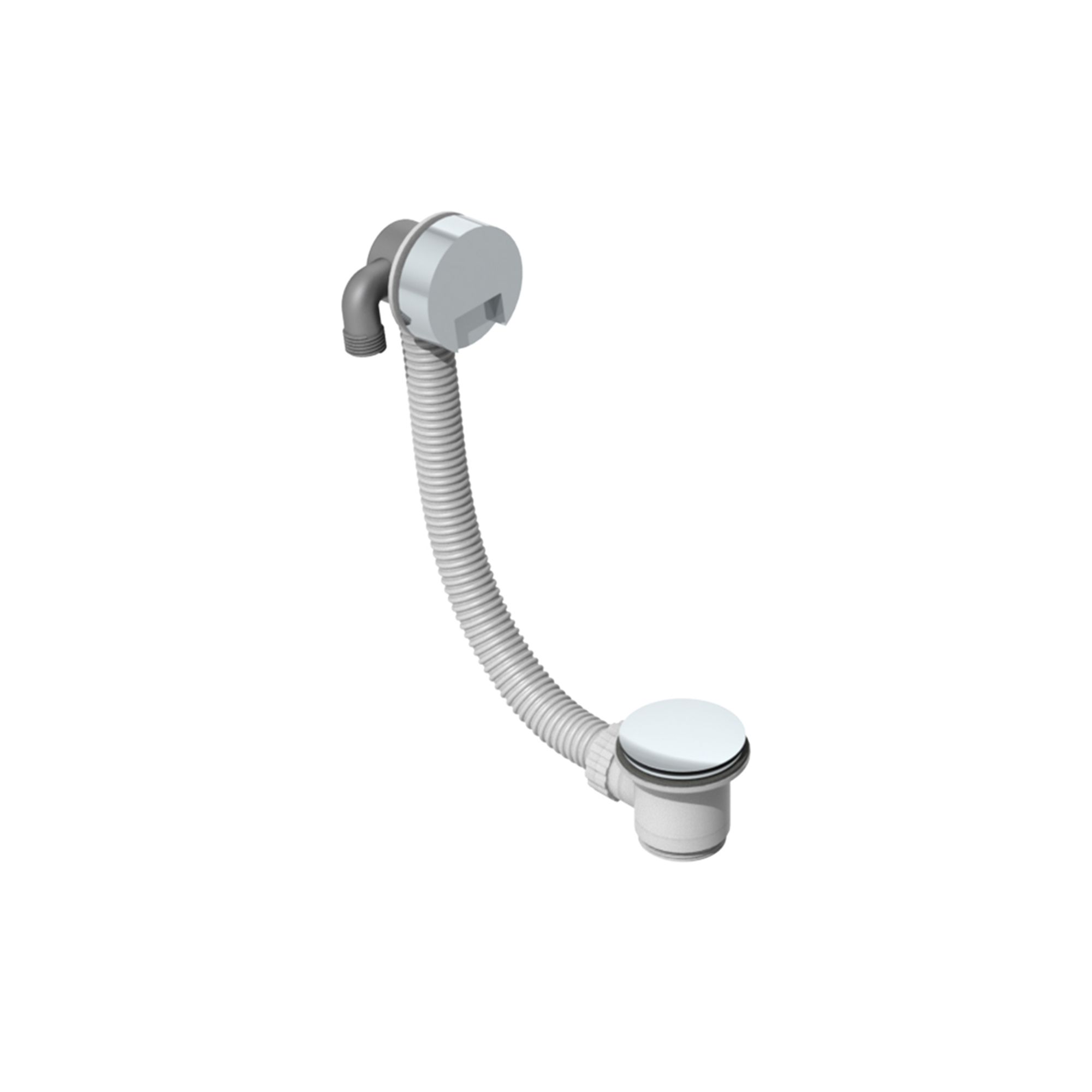 Aquadry Oria Chrome effect 38.1mm Thermostatic Overflow bath filler