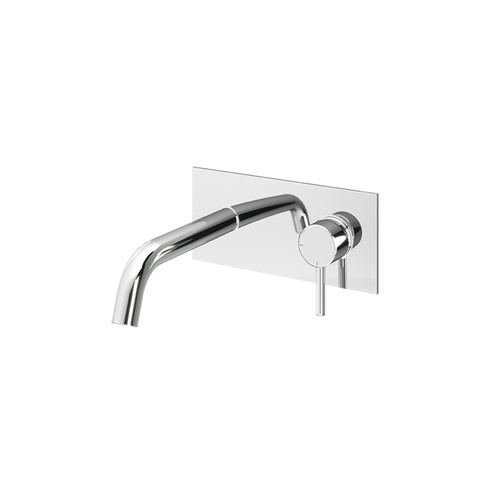 Aquadry Oria Chrome effect Wall Mono mixer Tap | DIY at B&Q