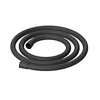 Aquadry Oria Matt Black Polyvinyl chloride (PVC) Shower hose, (L)1125m