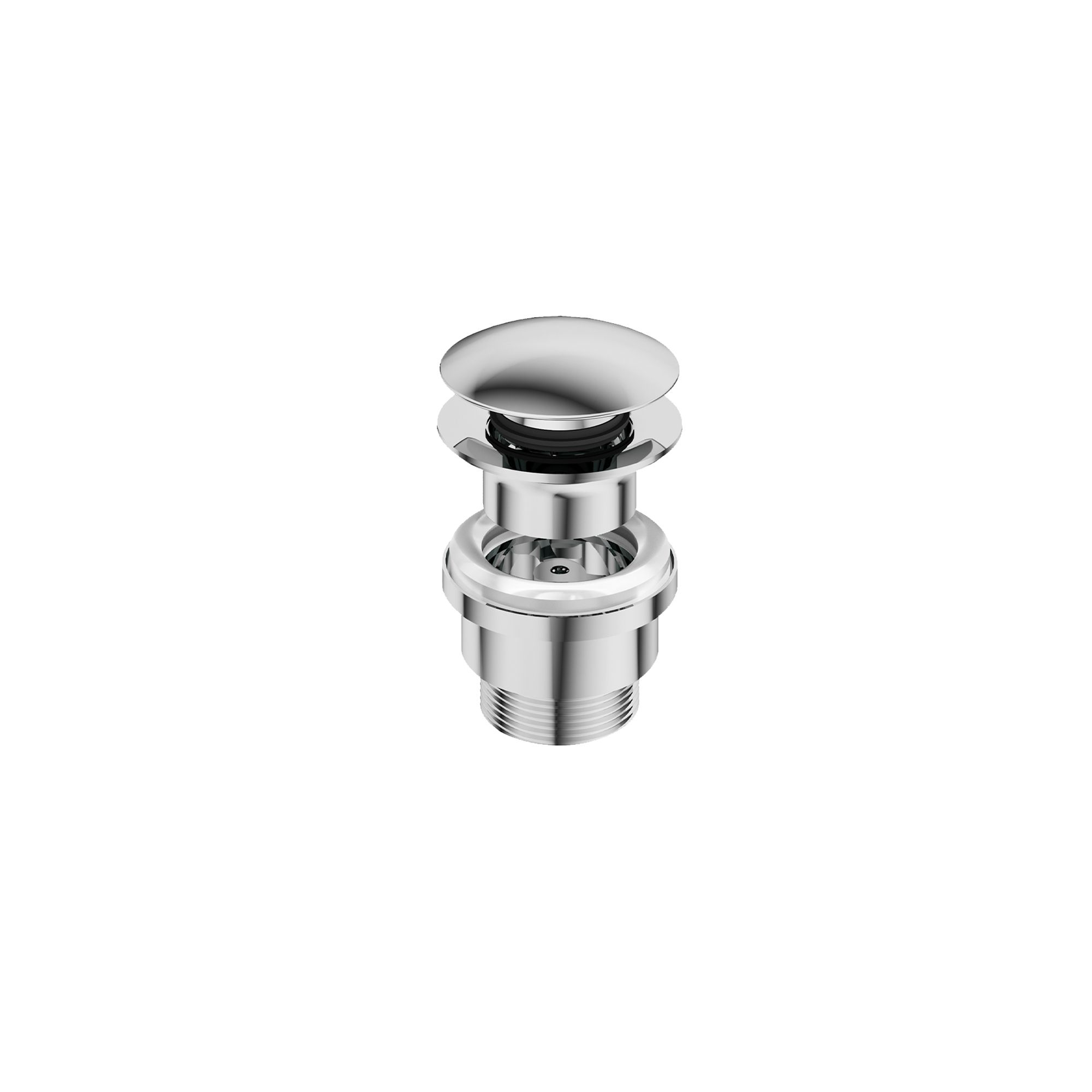Aquadry Oria Small tall Gloss Chrome effect Deck-mounted Thermostatic Sink Mono mixer Tap - 5
