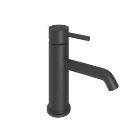 Aquadry Oria Standard Matt Black Round Deck-mounted Sink Tap
