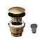 Aquadry Oria Tall Bronze effect Round Deck-mounted Sink or worktop Tap