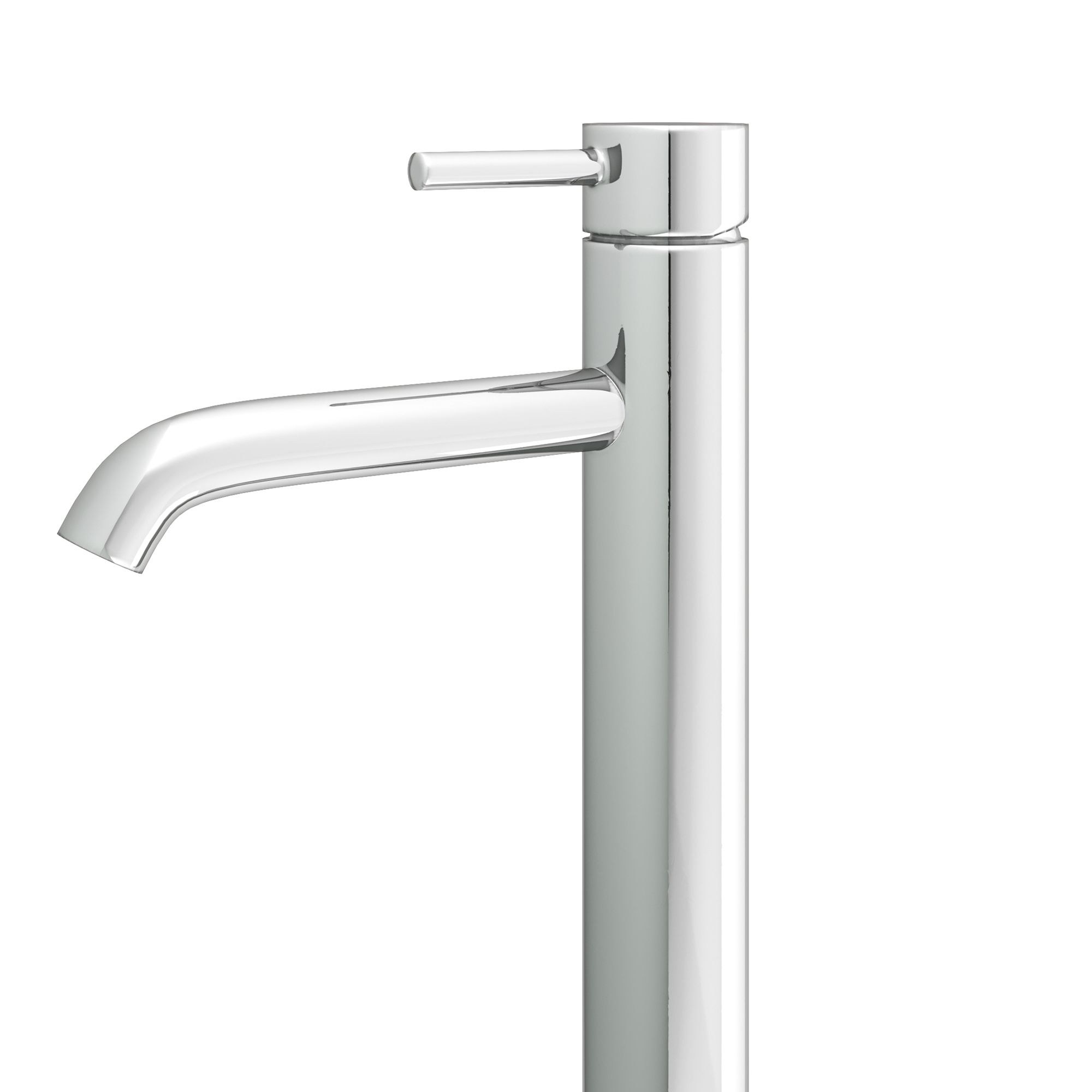 Aquadry Oria Tall Gloss Chrome effect Deck-mounted Thermostatic Sink Mono mixer Tap - 3