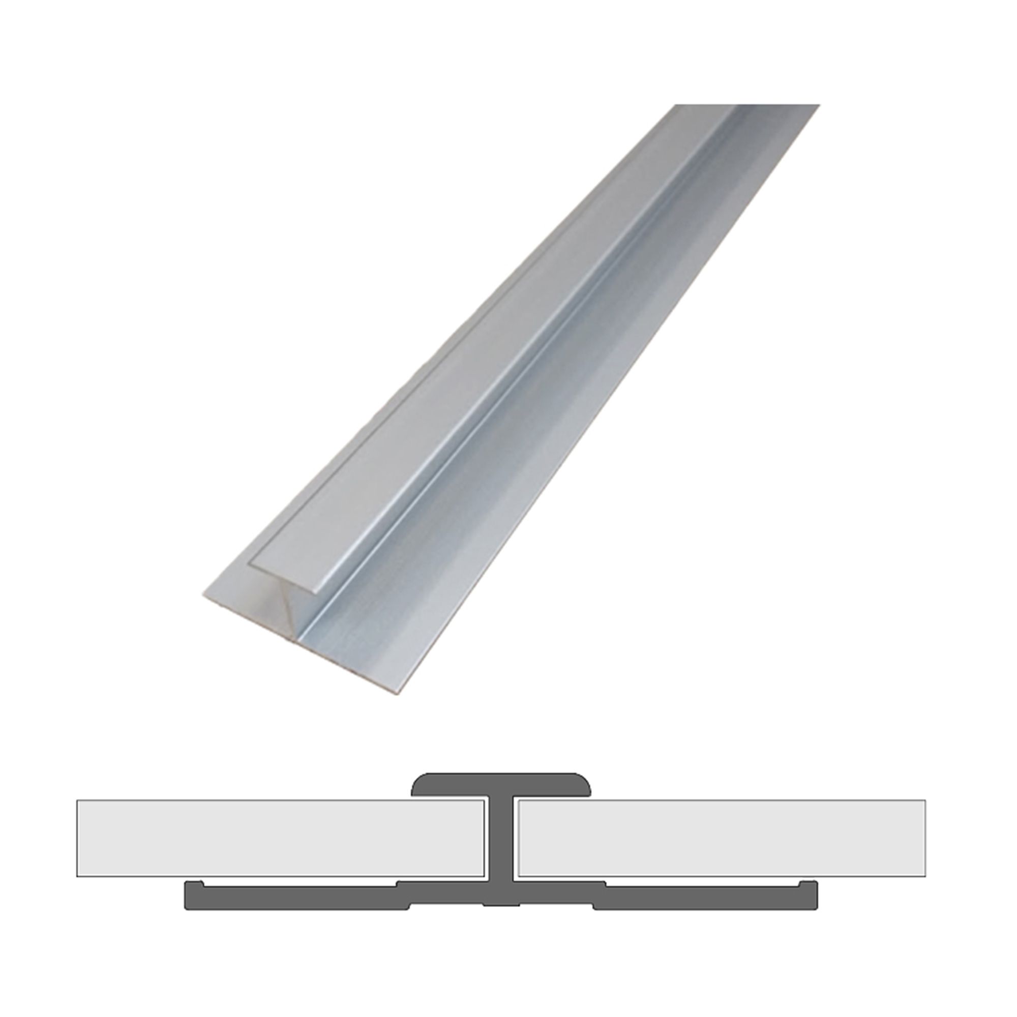Aquadry Panel straight joint (L)2400mm - Satin
