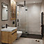Aquadry Pergamon marble effect 1 sided Shower Wall panel kit (L)2400mm (W)1000mm (T)10mm
