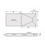 Aquadry Rectangular End drain Shower tray & riser kit (L)1850mm (W)750mm (H)140mm