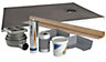 Aquadry Shower tray kit (L)120cm (W)90cm (H)3cm