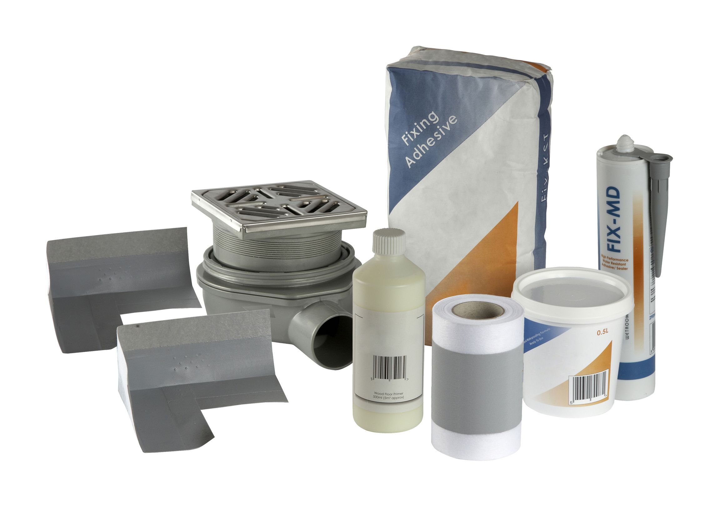 Aquadry Square Shower tray kit (L)1000mm (W)1000mm (H)30mm