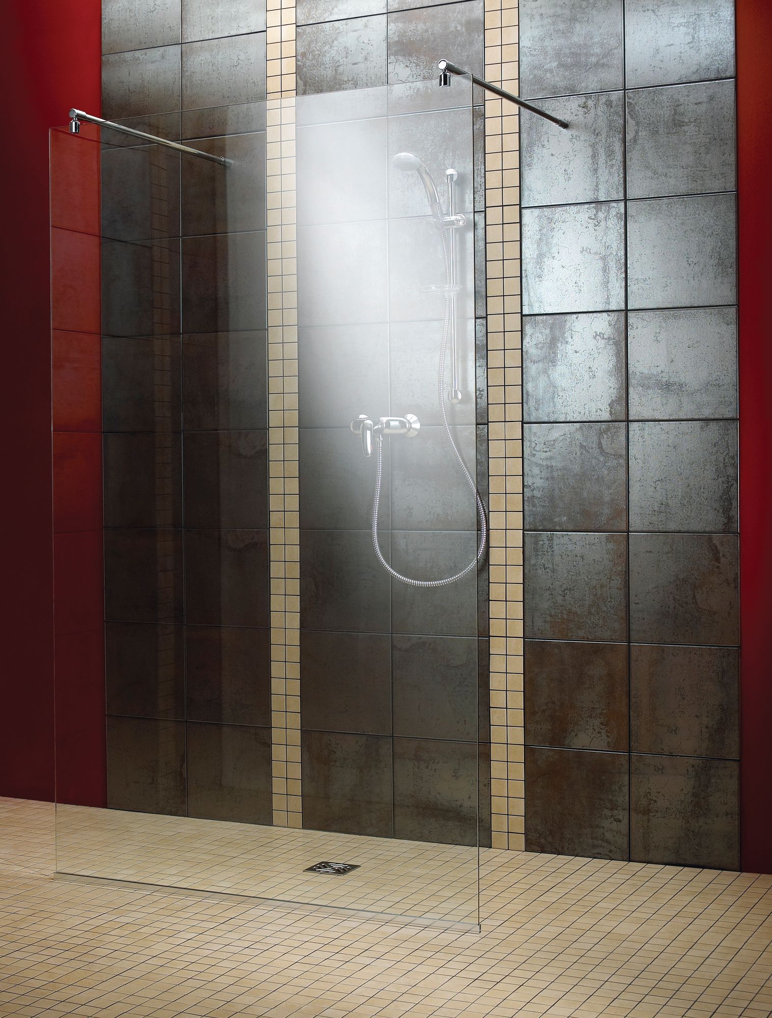 Aquadry Straight Shower Screen W 1200mm Diy At B Q