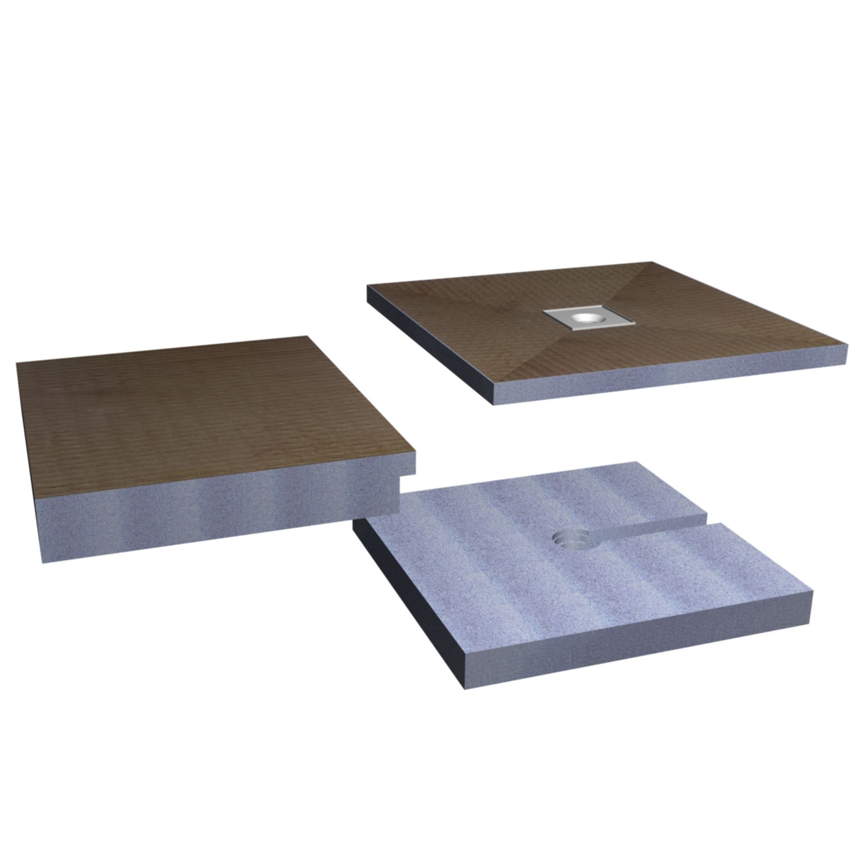 Aquadry Wetzone Shower tray kit (L)1850mm (W)750mm (H) 150mm