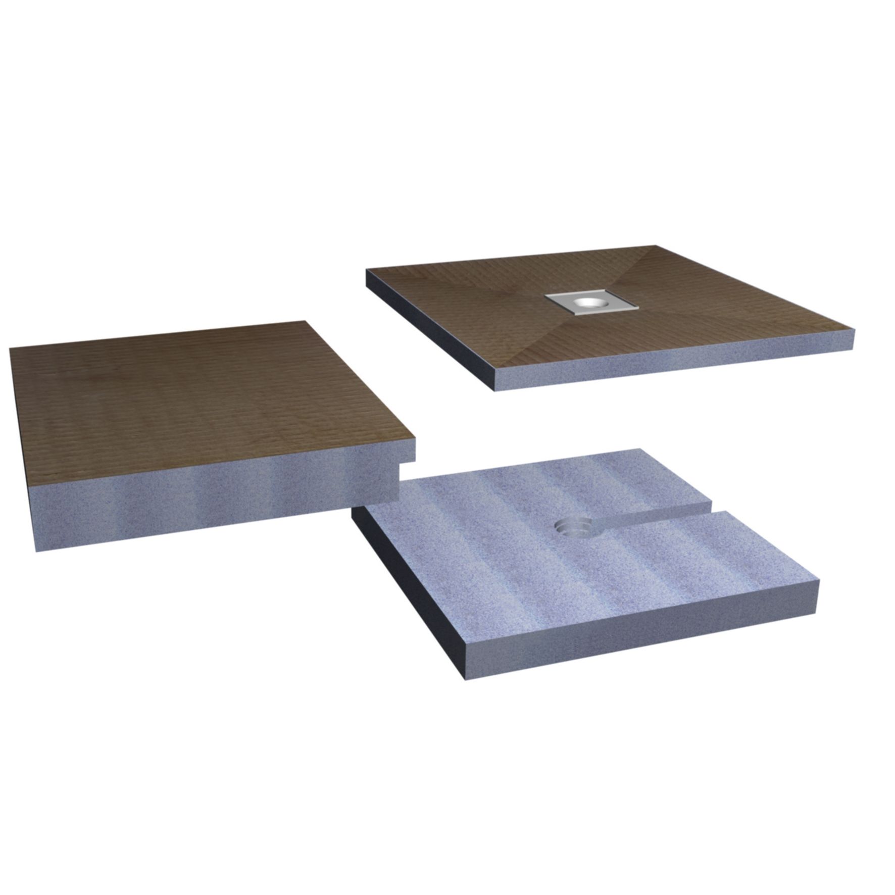 Aquadry Wetzone Shower tray kit (L)1850mm (W)900mm (H) 150mm