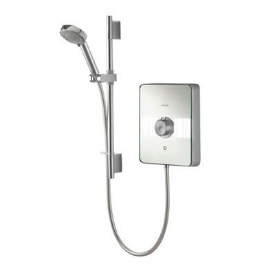 Aqualisa Lumi White Chrome effect Electric Shower, 8.5kW