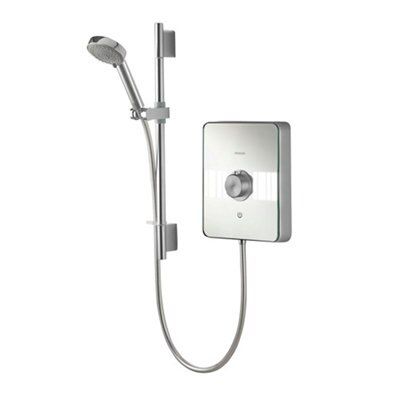 Aqualisa Lumi White Chrome effect Electric Shower, 9.5kW