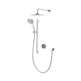 Aqualisa Optic Q Concealed valve Gravity-pumped Smart Digital mixer shower with Adjustable & Wall-fixed head