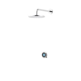 Aqualisa Optic Q Concealed valve Gravity-pumped Smart Digital mixer shower with Fixed head