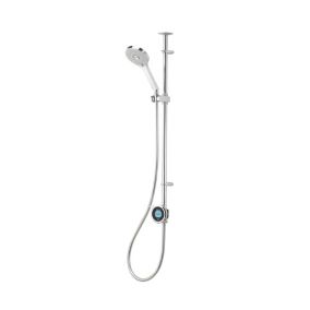 Aqualisa Optic Q Exposed valve Gravity-pumped Ceiling fed Smart Digital mixer Shower with Adjustable head