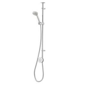 Aqualisa Smart Link Chrome effect Ceiling fed Exposed valve Adjustable Gravity-pumped Shower with