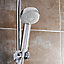 Aqualisa Smart Link Exposed valve Gravity-pumped Digital Shower with overflow bath filler & Adjustable head