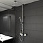 Aqualisa Smart Link Retrofit Chrome effect Ceiling fed Low pressure Digital Exposed valve Adjustable Gravity-pumped Shower