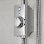 Aqualisa Visage Smart Chrome effect Ceiling fed High pressure Digital Exposed valve Adjustable HP/Combi Shower