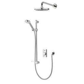 Aqualisa Visage Smart Concealed valve Gravity-pumped Wall fed Smart Digital Shower with Adjustable & Fixed Shower head