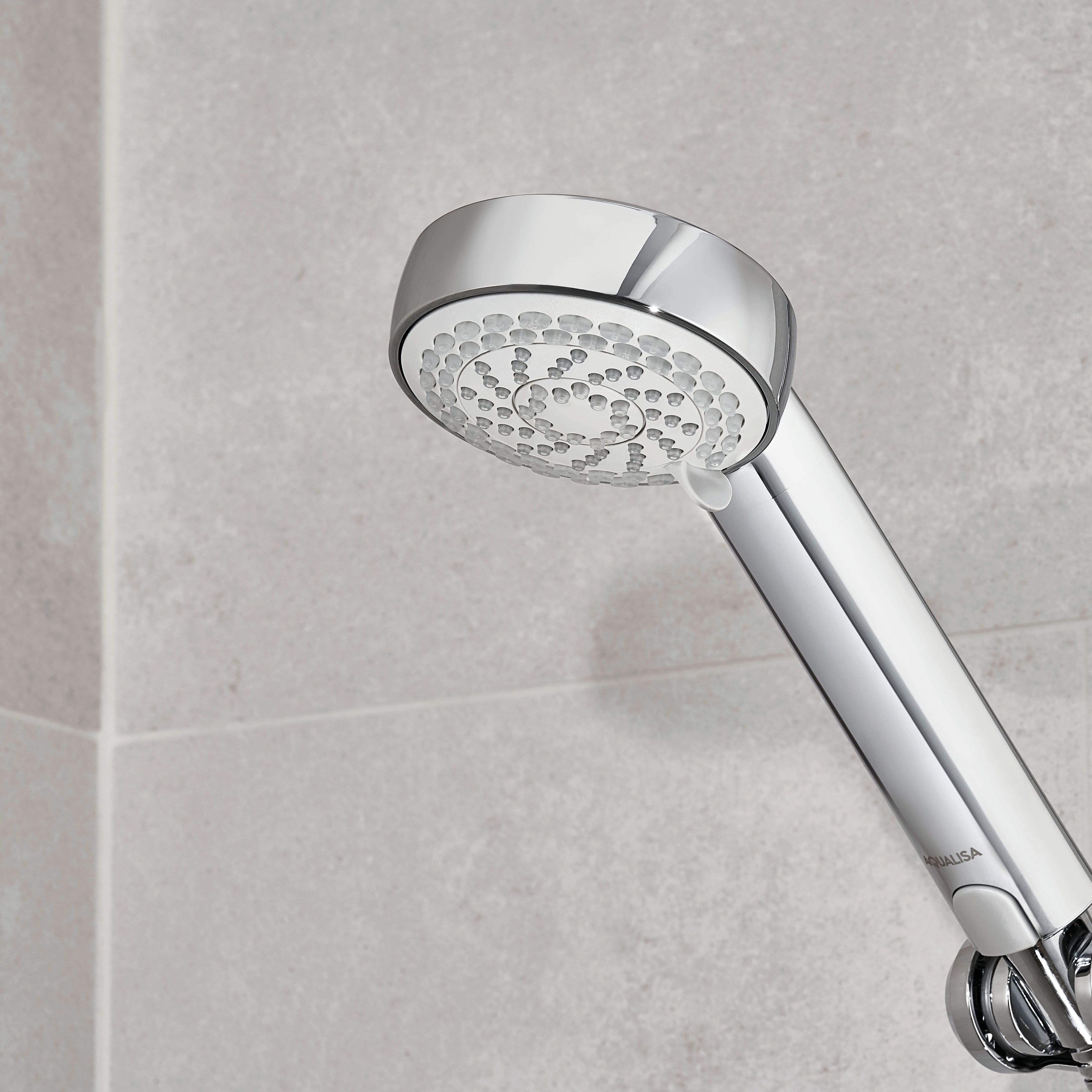 Aqualisa Visage Smart Concealed valve Gravity-pumped Wall fed Smart Digital Shower with Adjustable Shower head