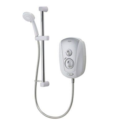 Aqualisa Vitalise Electric White Chrome effect Electric Shower, 8.5kW