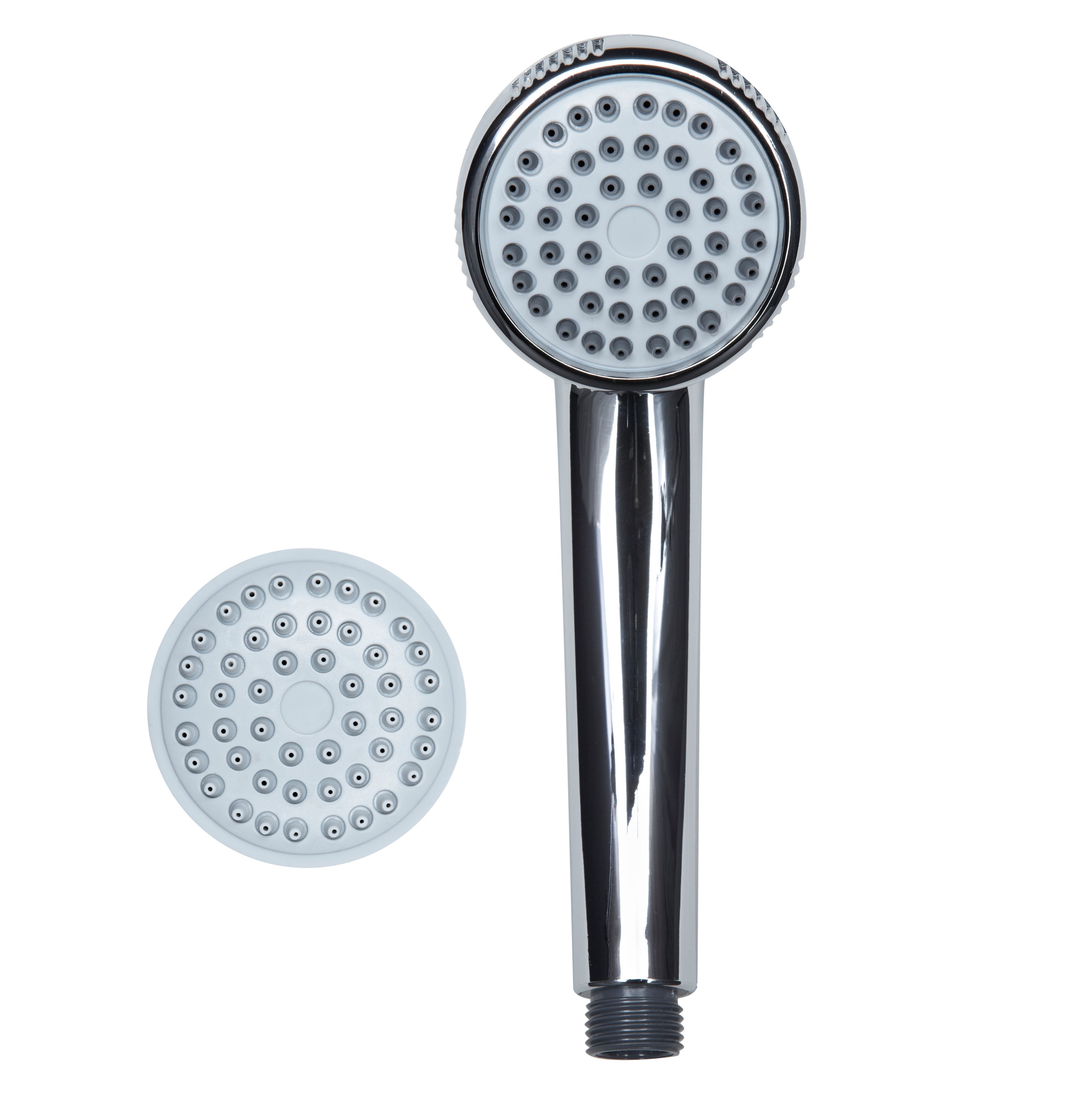 Aqualona 1 Spray Chrome effect Shower head DIY at B&Q
