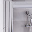 Aqualux Edge 6 Quad Offset quadrant Shower enclosure with Corner entry double sliding door (W)800mm (D)1000mm