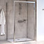 Aqualux Edge 6 Rectangular Shower enclosure with Sliding door (W)1200mm (D)900mm