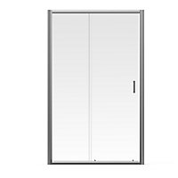 Aqualux Edge 6 Rectangular Shower enclosure with Sliding door (W)760mm (D)1200mm