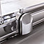 Aqualux Edge 6 Silver effect Left or right Corner Enclosure & tray - Sliding door (H)193.5cm (W)120cm (D)90cm