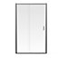 Aqualux Edge 6 Silver frame 1 panel Sliding Shower Door (W)1200mm