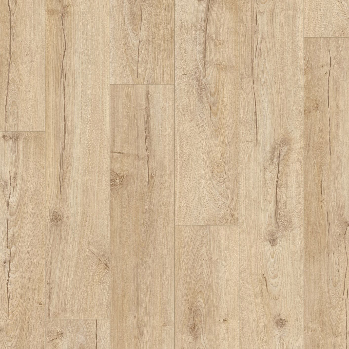 Aquanto Classic Beige Oak Effect Laminate Flooring Sample At B&Q