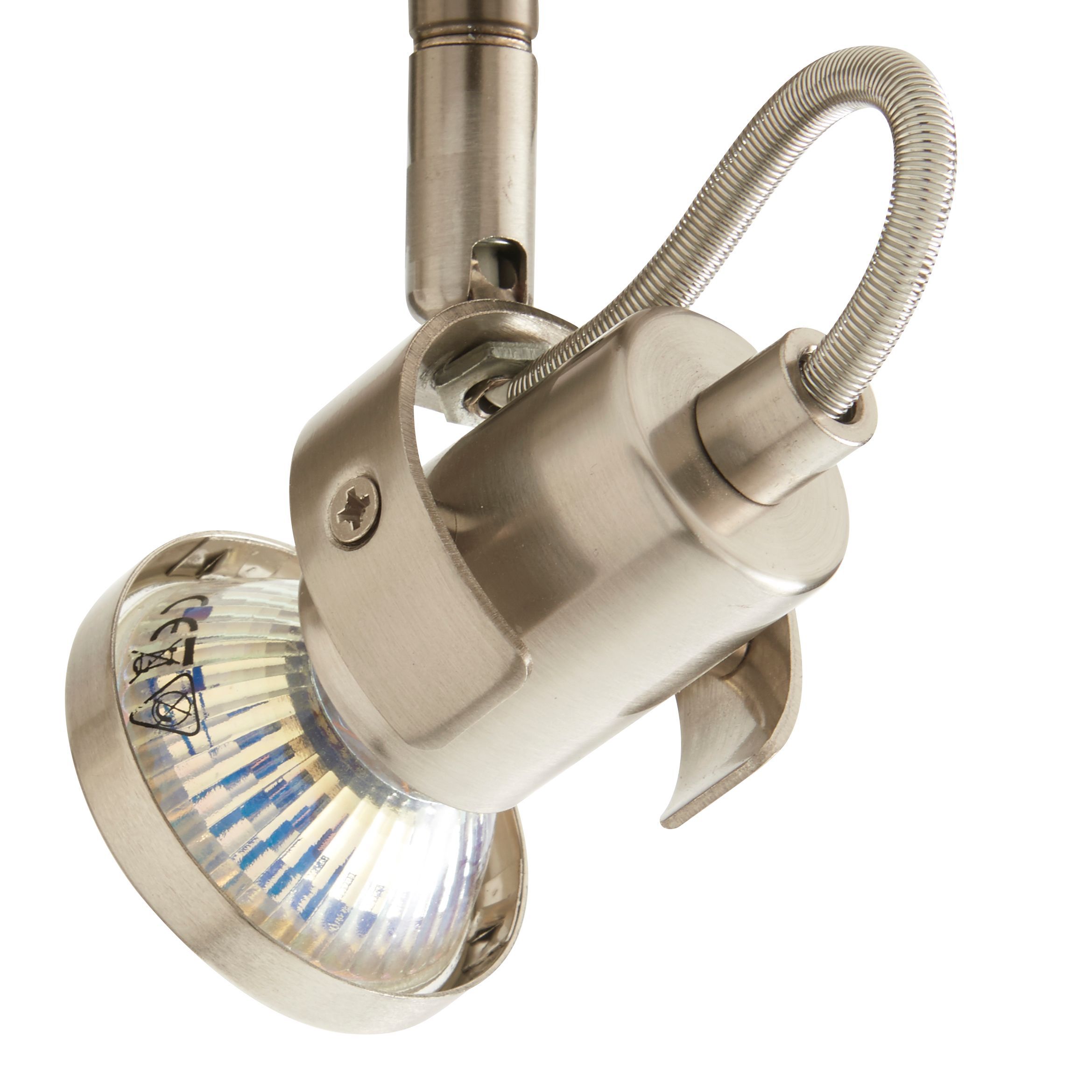 Arachne Satin Nickel effect 3 Light Spotlight