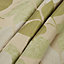 Araxa Citrus green Leaves jacquard Lined Eyelet Curtains (W)228cm (L)228cm, Pair
