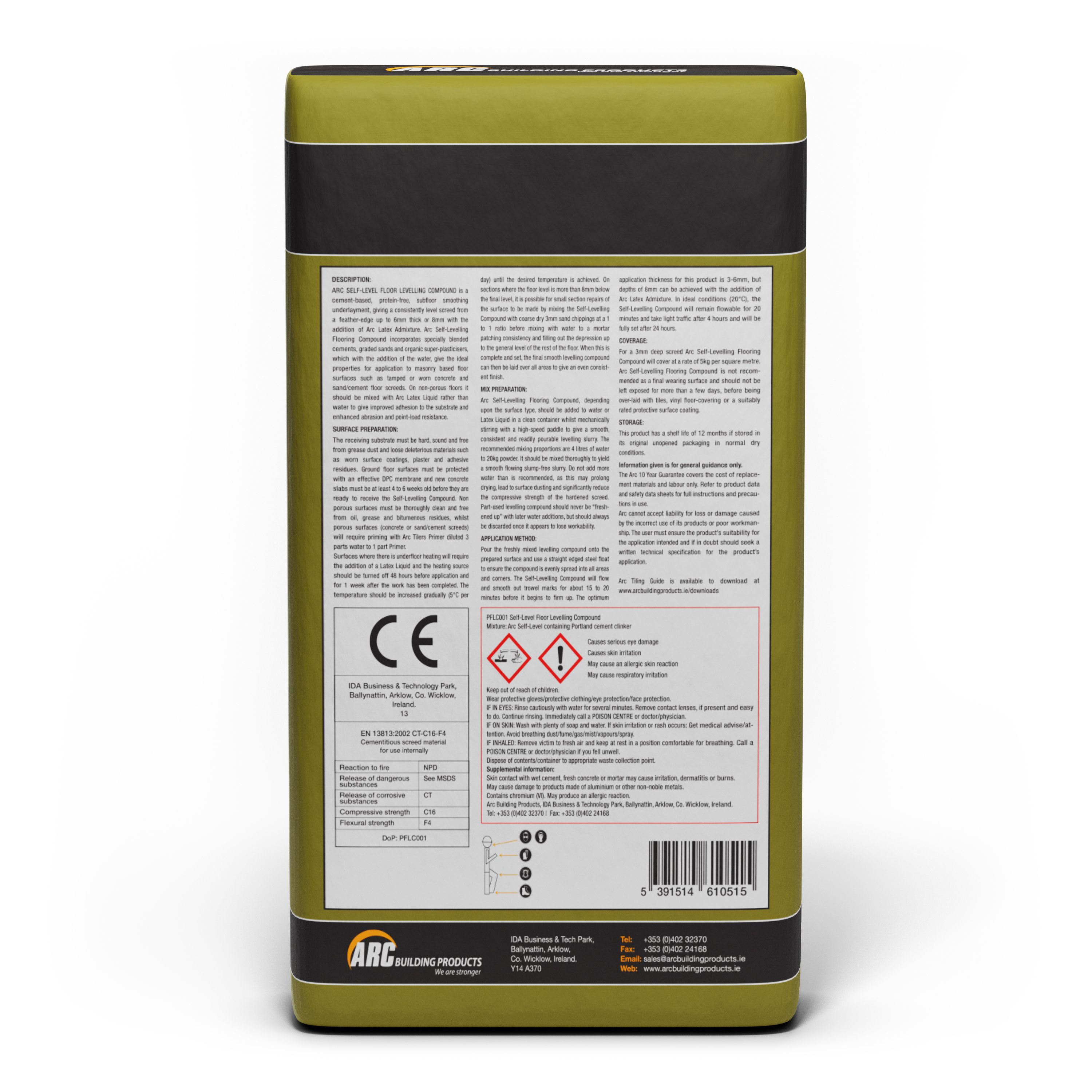 Arc Internal Floor levelling compound, 20kg Bag