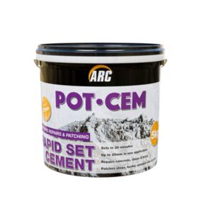 Arc Pot-Cem rapid set Grey Cement, 5kg Tub