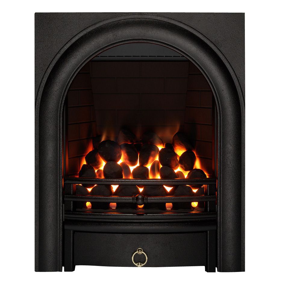 Arch Black Remote controlled Gas Fire FPFBQ344 DIY at B&Q