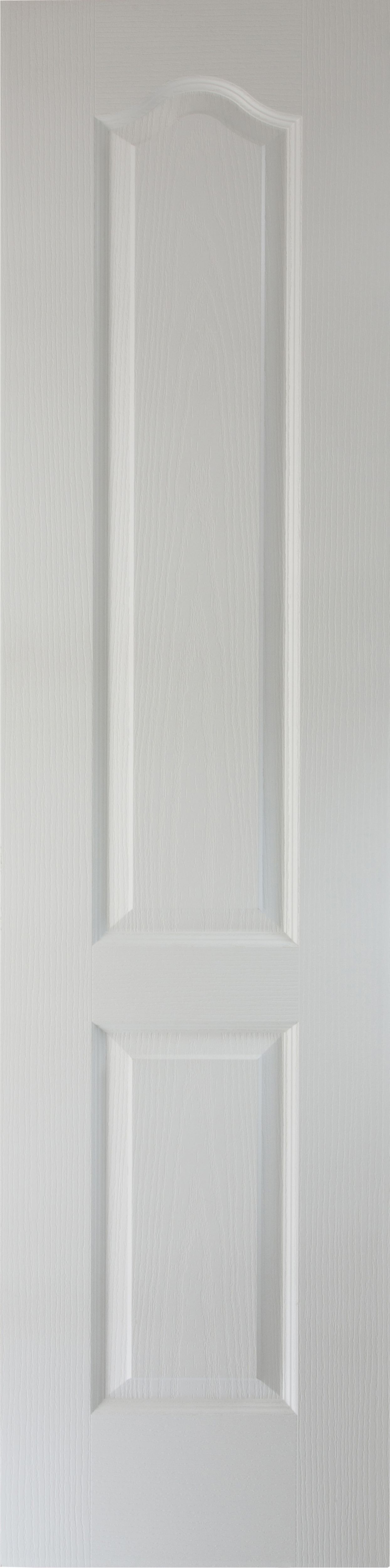 Arched 2 panel Archtop Patterned Unglazed Arched White Internal Door, (H)1981mm (W)457mm (T)35mm