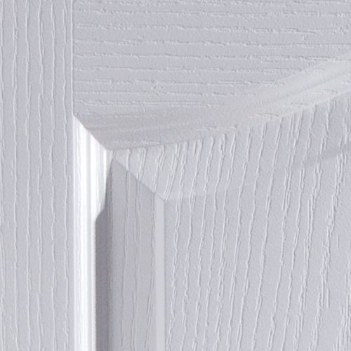 Arched 2 panel Unglazed White Woodgrain effect Internal Door, (H)2040mm (W)726mm (T)40mm
