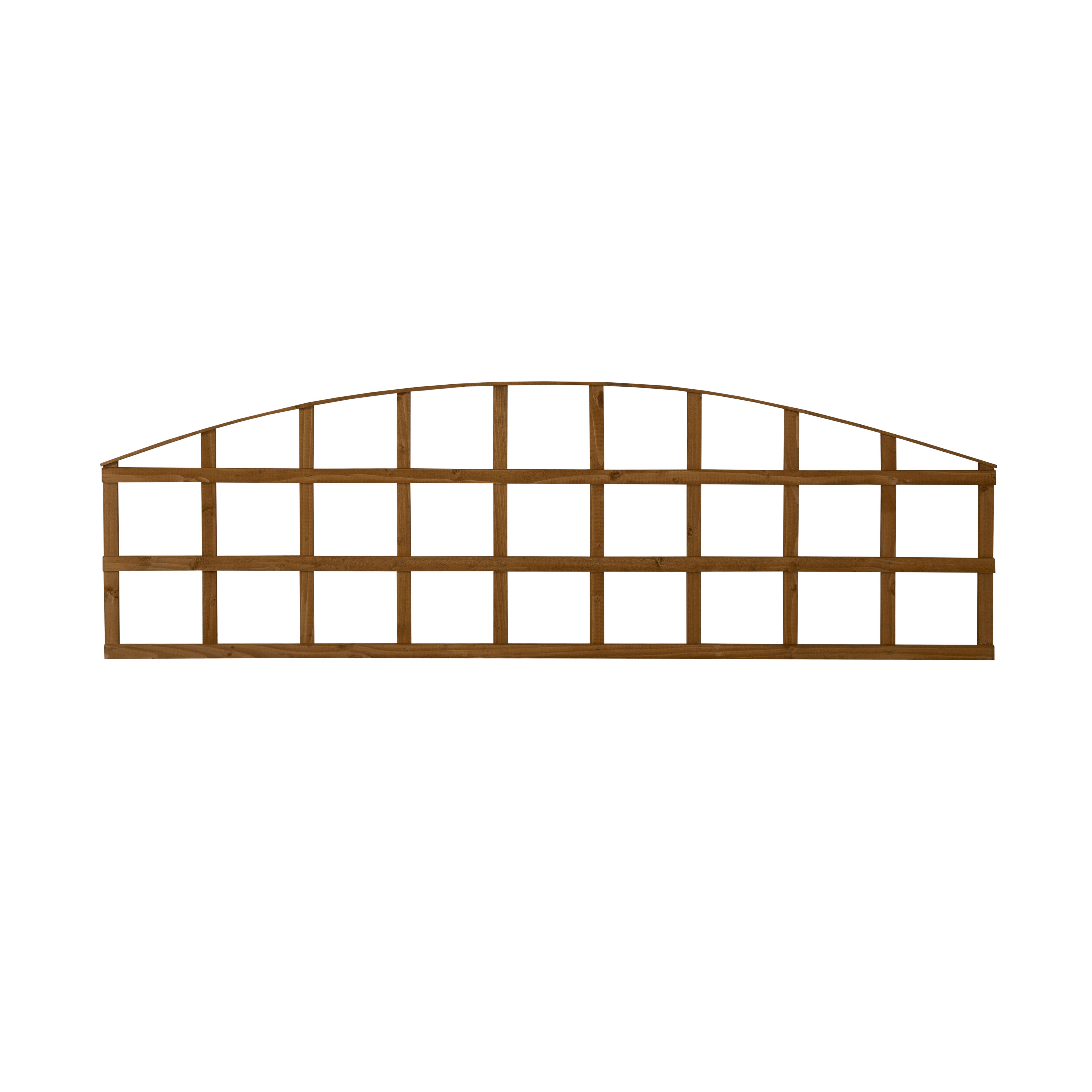 Arched Dip Treated Trellis Panel (W)1.83m (H)0.57m | DIY At B&Q