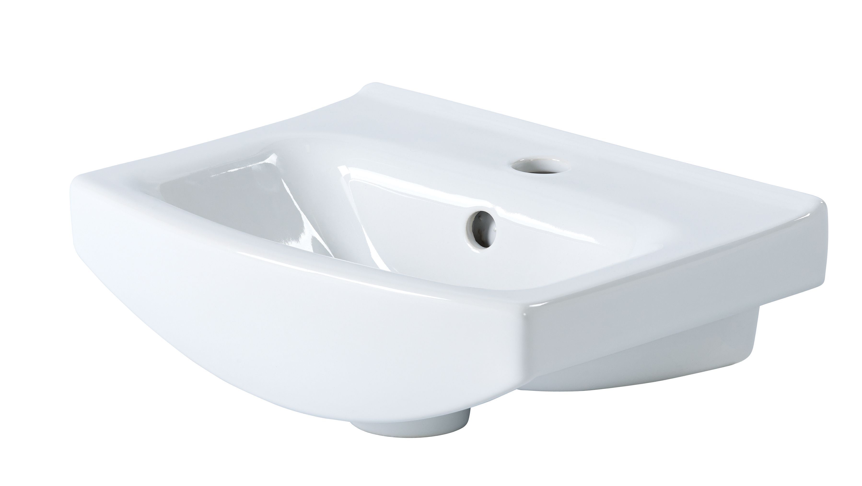 Ardenno Gloss White Cloakroom vanity unit & basin set (W)400mm (H)880mm