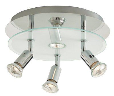 Arethusa Gloss Chrome effect 4 Light Spotlight