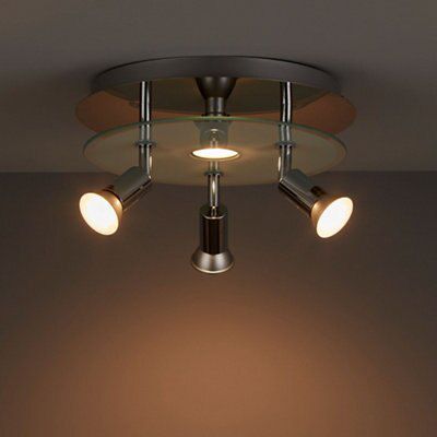 Arethusa Gloss Chrome effect 4 Light Spotlight
