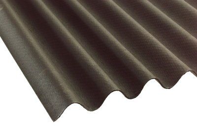 Ariel Black Bitumen Corrugated Roofing sheet (L)2m (W)900mm of 1