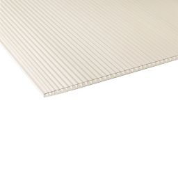 Ariel Clear Polycarbonate Twinwall Roofing sheet (L)1.2m (W)610mm (T)4mm