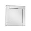 Aripa Clear Rectangular Art Deco Frameless Mirror (H)36cm (W)36cm
