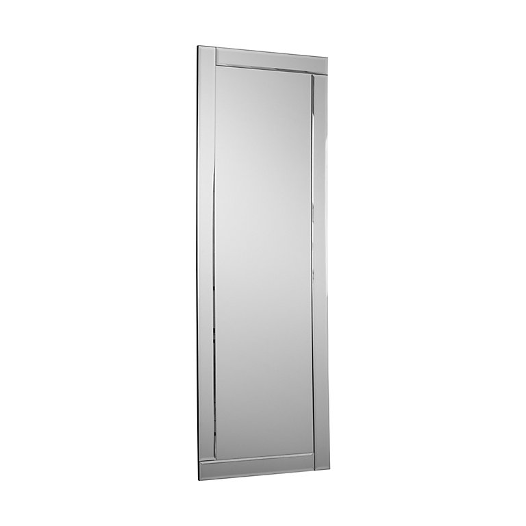 Aripa Clear Rectangular Art Deco Style Frameless Mirror (H)117Cm (W)40Cm |  Diy At B&Q